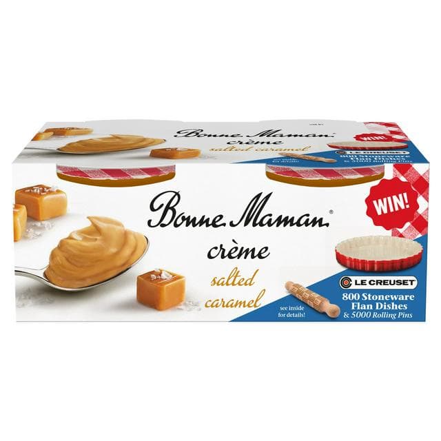 Bonne Maman Salted Caramel Creme Dessert 2x90g - gallery image 1