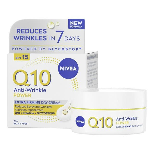 Nivea Q10 Power Anti Wrinkle Day Cream Moisturiser SPF15 50ml - gallery image 1