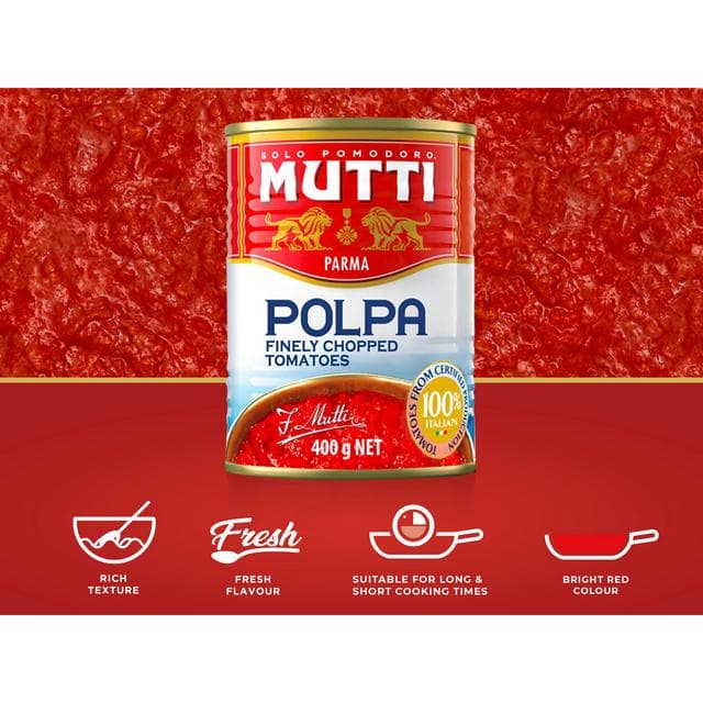 Mutti Finely Chopped Tomatoes 4 x 400g - gallery image 2