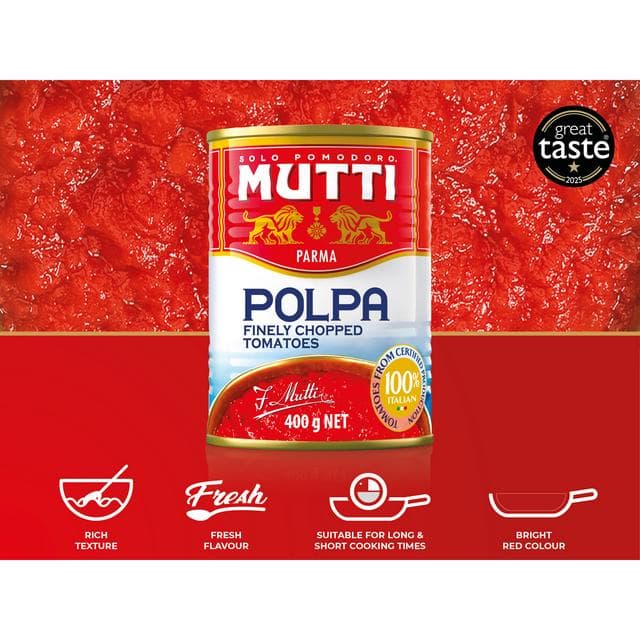 Mutti Finely Chopped Tomatoes 4 x 400g - gallery image 2