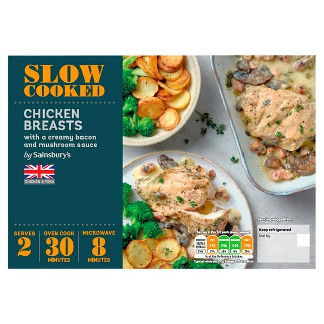 Sainsbury's Slow Cooked Chicken Breasts 470g - gallery image 1