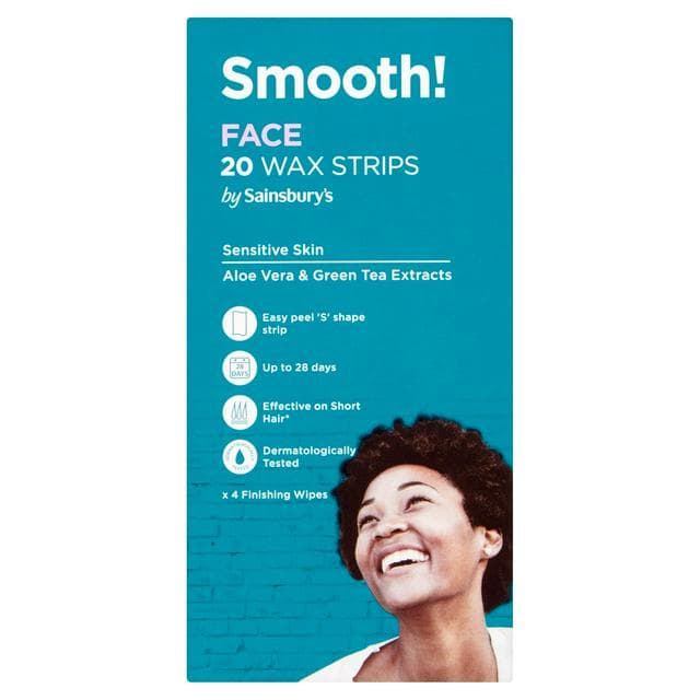 Sainsbury's Smooth! Face Wax Strips x20 - gallery image 1