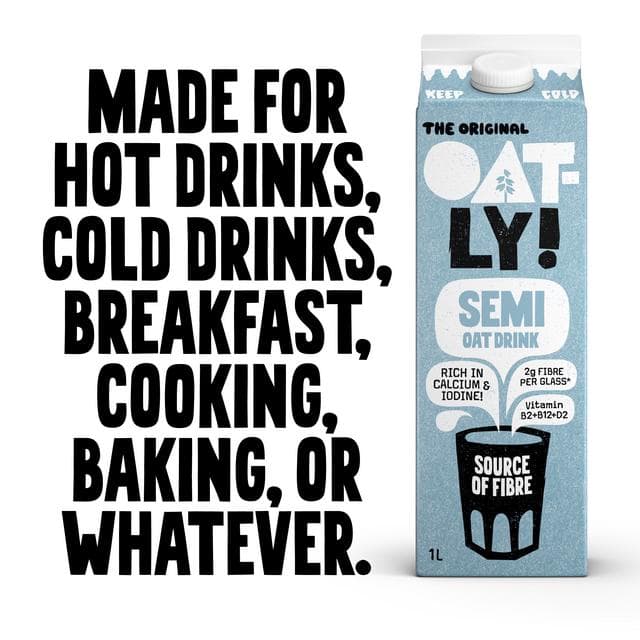Oatly Oat Drink Semi Chilled 1L - gallery image 3