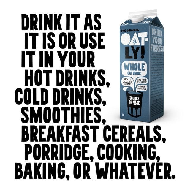 Oatly Oat Drink Whole Chilled 1L - gallery image 3