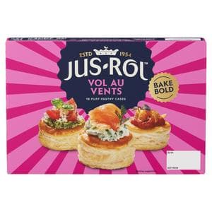 Jus-Rol 18 x Vol Au Vents Puff Pastry Cases 313g