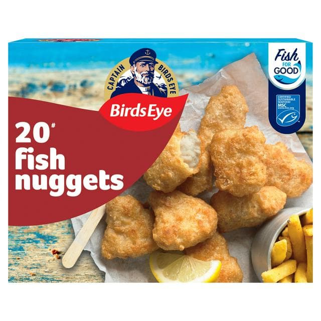 Birds Eye 20 x Battered Fish Nuggets 490g - gallery image 1