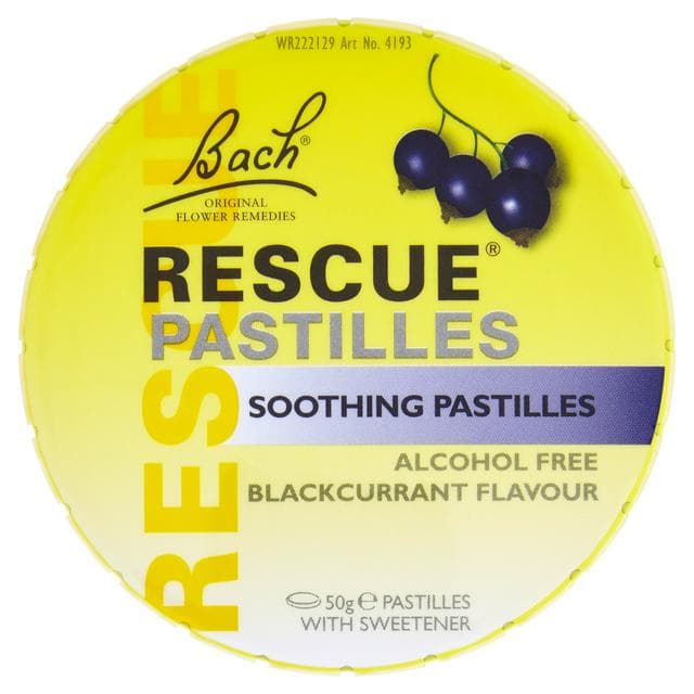Bach Rescue Soothing Pastilles Blackcurrant Flavour 50g - gallery image 1
