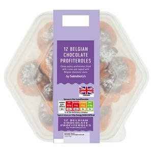 Sainsbury's Belgian Chocolate Profiteroles x12 220g
