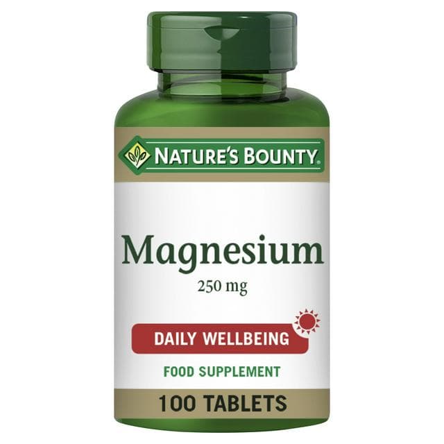Nature's Bounty Magnesium Coated Tablets, 250mg x100 - gallery image 1