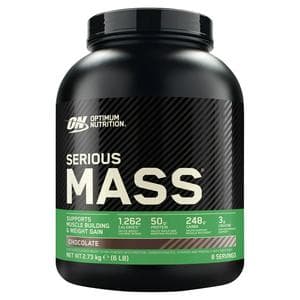 Optimum Nutrition Serious Mass Protein Powder Chocolate Flavour 8 Servings 2.73kg