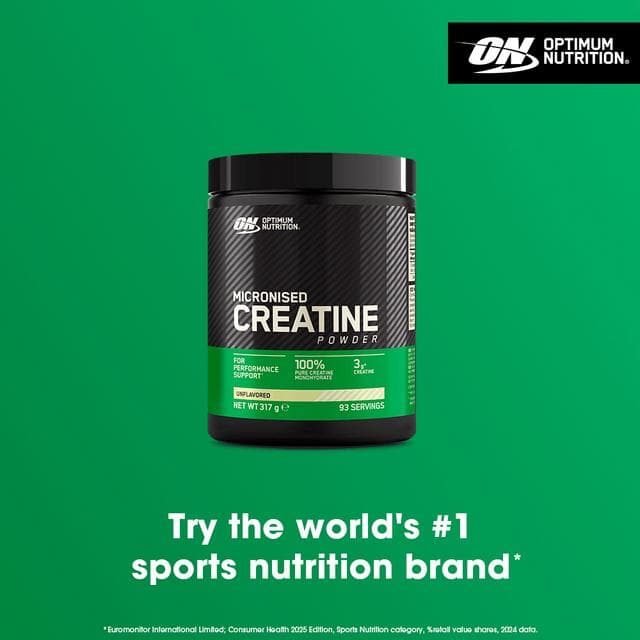 Optimum Nutrition Micronised Creatine Powder Unflavoured 93 servings 317g - gallery image 3