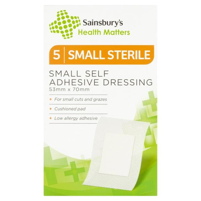 Sainsbury's Self Adhesive Sterile Plasters x5 - gallery image 1