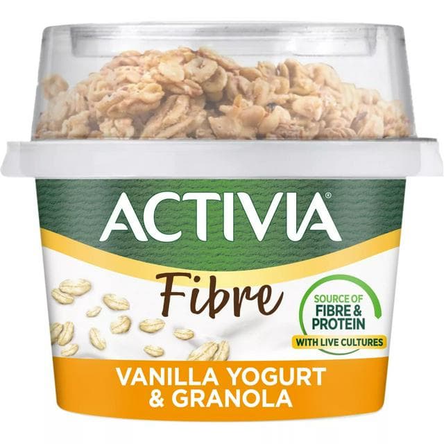 Activia 165g Vanilla & Granola Breakfast Pot with Spoon - gallery image 1