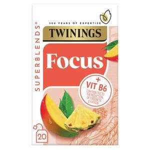 Twinings Superblends Focus with Mango & Pineapple, 20 Tea Bags