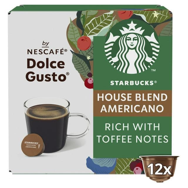 Starbucks by Nescafé Dolce Gusto 12 x Americano House Blend Coffee Pods - gallery image 1