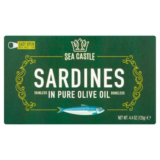 Sea Castle Sardines in Pure Olive Oil 125g - gallery image 1