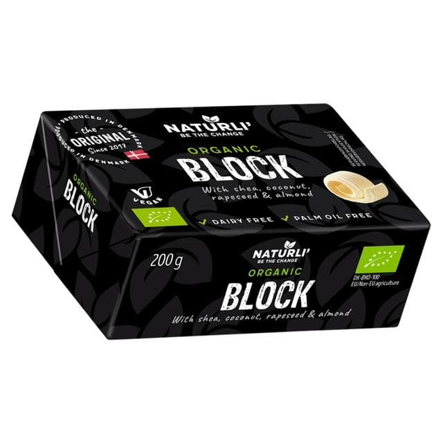 Naturli Vegan Block, Organic 200g - gallery image 1