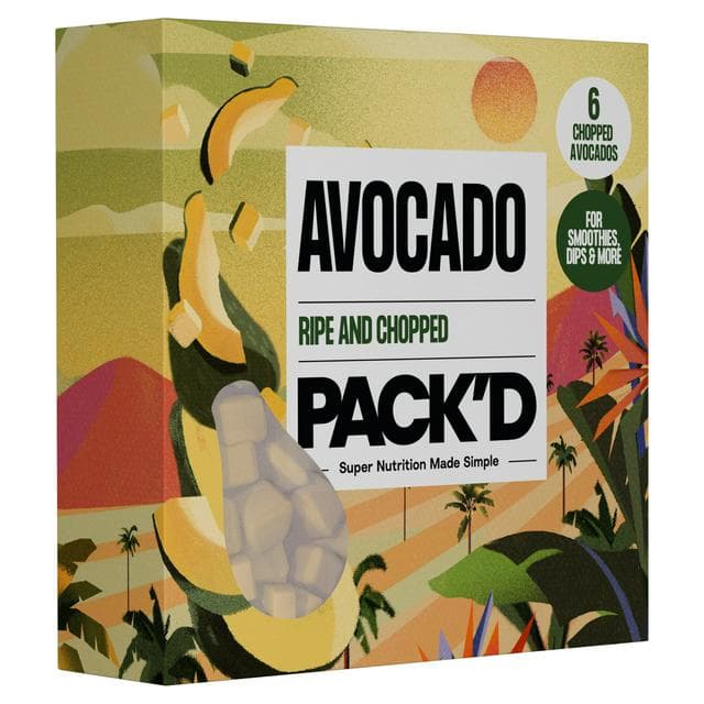 PACK'D Ripe & Chopped Avocado 300g (Serves 6) - gallery image 1