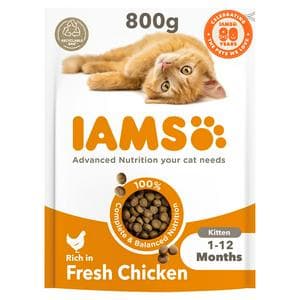 IAMS for Vitality Kitten Food with Fresh Chicken 800g