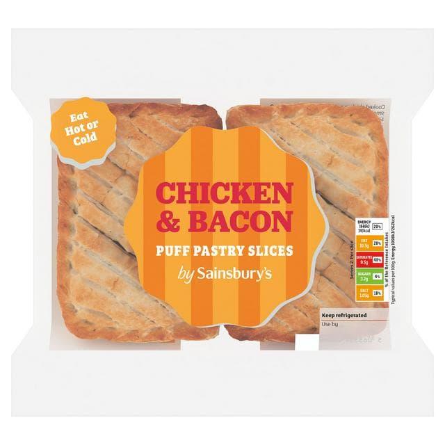 Sainsbury's Chicken & Bacon Slice x2 300g - gallery image 1