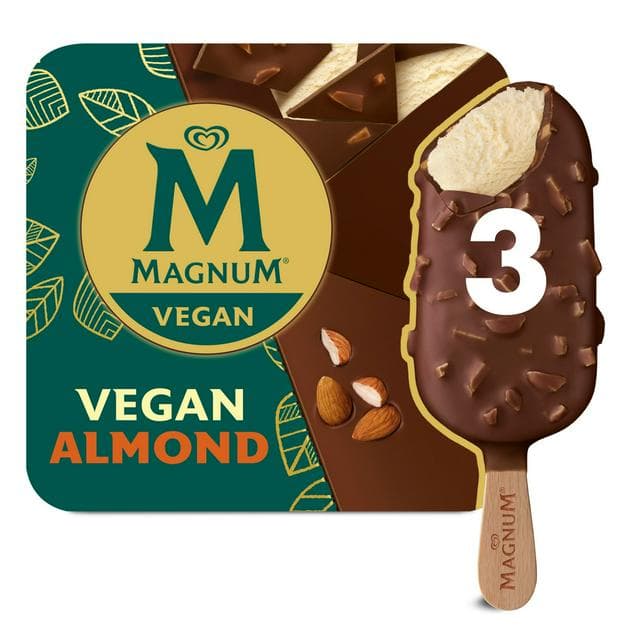 Magnum Vegan Almond Ice Cream Sticks 3x90ml - gallery image 1