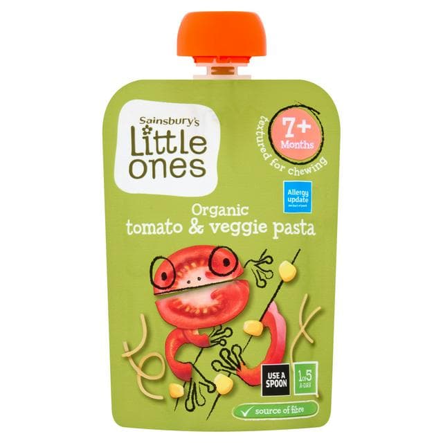 Sainsbury's Little Ones Organic Tomato & Veggie Pasta 7+ Months 130g - gallery image 1