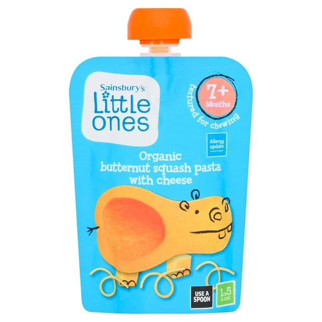 Sainsbury's Little Ones Organic Cheesy Butternut Pasta 7+ Months 130g - gallery image 1