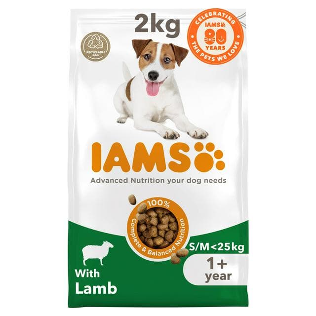 IAMS For Vitality Dry Dog Food Small Medium Breed with Lamb 2kg - gallery image 1