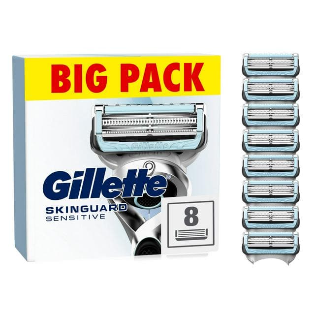 Gillette SkinGuard Sensitive Razor Blades For Men x 8 - gallery image 1