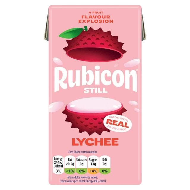 Rubicon Still Lychee Fruit Juice Drink 288ml - gallery image 1