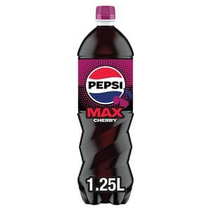 Pepsi Max Cherry No Sugar Cola Bottle 1.25L