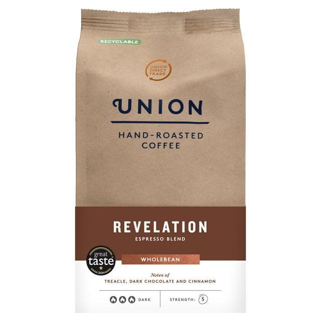 Union Hand-Roasted Revelation Espresso Wholebean Coffee 200g - gallery image 1