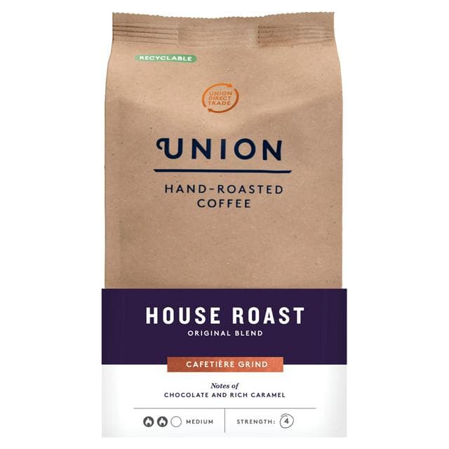 Union Hand-Roasted Coffee House Roast Cafetière Grind 200g - gallery image 1