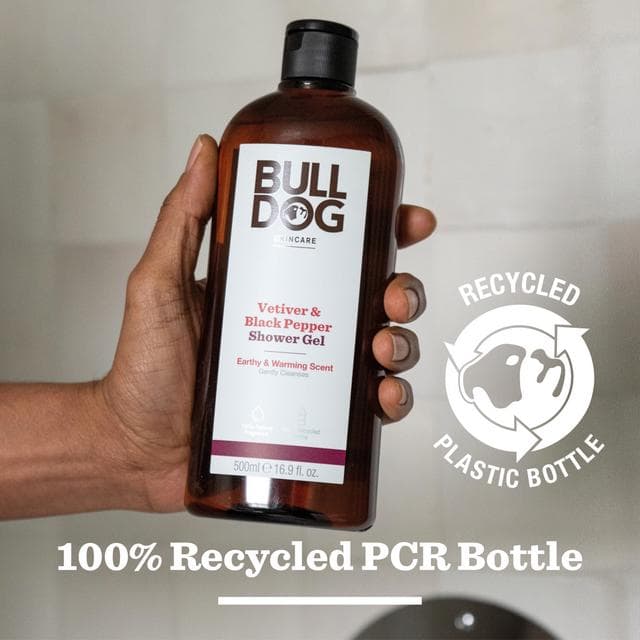 Bulldog Skincare Vetiver & Black Pepper Shower Gel 500ml - gallery image 5