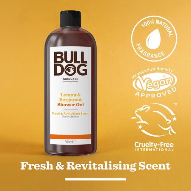 Bulldog Skincare Lemon & Bergamot Shower Gel 500ml - gallery image 2