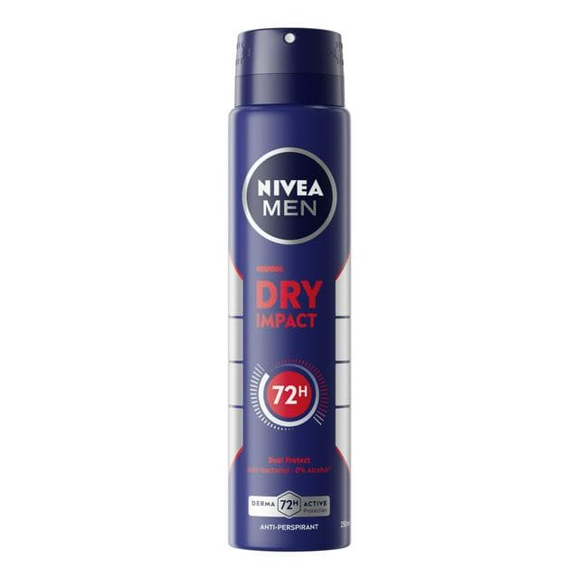 Nivea Men Dry Impact Anti-perspirant Deodorant Spray 250ml - gallery image 1
