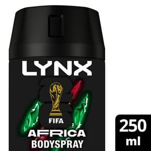 Lynx 250ml Africa 48h Deodorant Aerosol Body Spray for Men