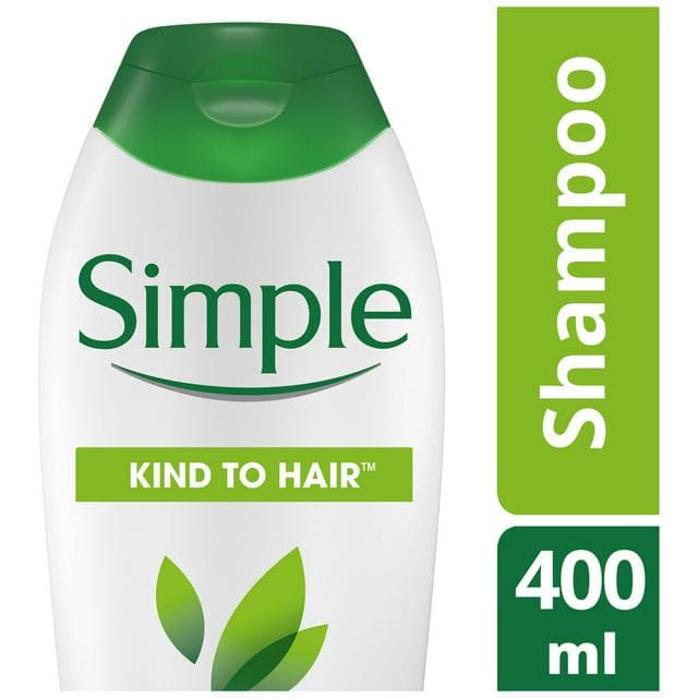Simple Kind to Hair Gentle Cleansing Shampoo with Vitamin B5 Chamomile Oil & Glycerin Bottle 400ml - gallery image 1