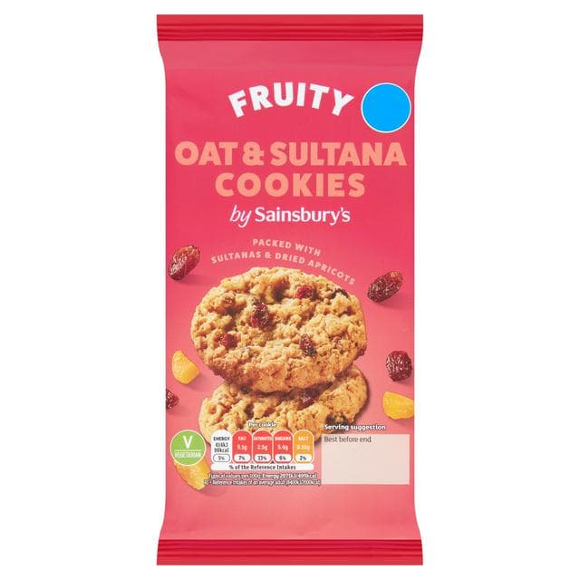 Sainsbury's Oat & Sultana Cookies 200g - gallery image 1