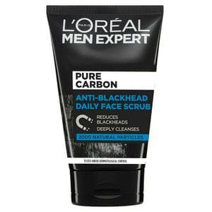L'Oreal Men Expert Pure Charcoal Anti-Blackhead Daily Face Scrub 100ml
