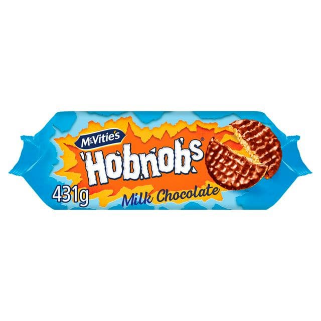 McVitie's Hobnobs Milk Choc Jumbo Pack Biscuits 431g - gallery image 1