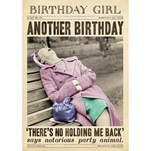Pigment Birthday Girl Another Birthday Party Animal Humour Design Greeting Card