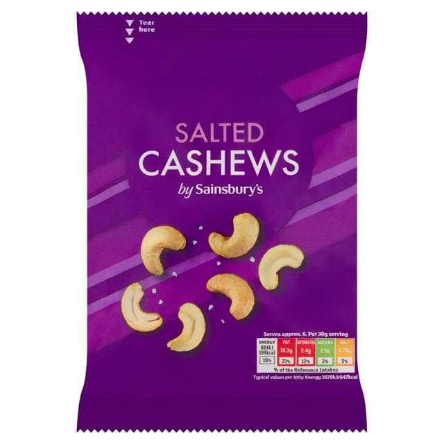 Sainsbury's Salted Cashew 200g - gallery image 1