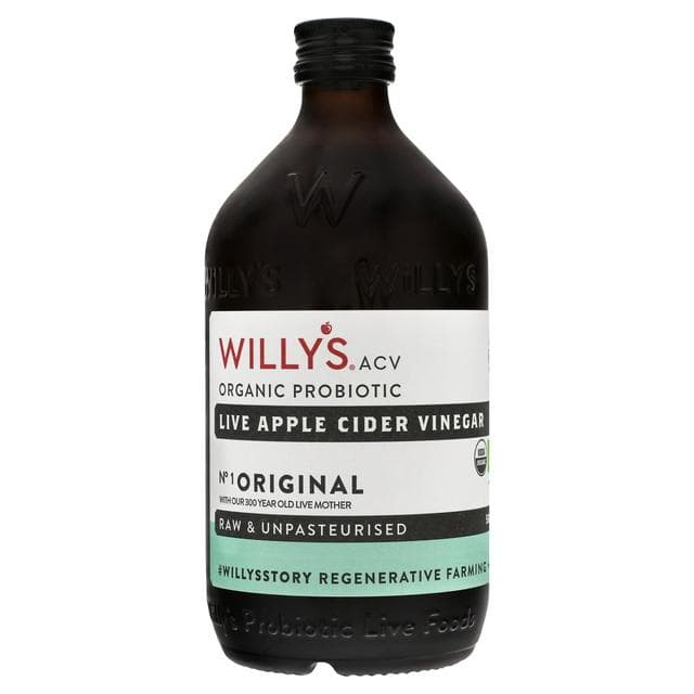 Willy's Organic Live Apple Cider Vinegar with The Mother 500ml - gallery image 1