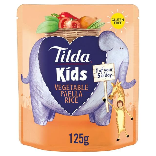Tilda Kids Vegetable Paella Rice 125g - gallery image 1