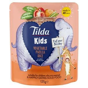Tilda Kids Vegetable Paella Rice 125g