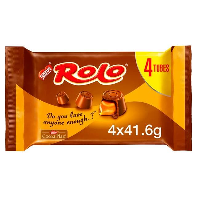 Rolo Milk Chocolate & Caramel Tube Multipack x4 41.6g - gallery image 1