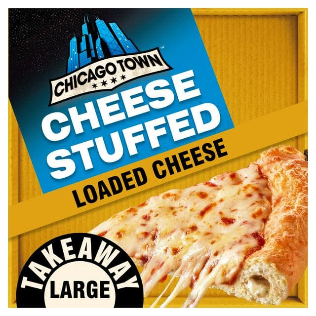 Chicago Town 630g Takeaway Cheesy Stuffed Crust Cheese Pizza - gallery image 1