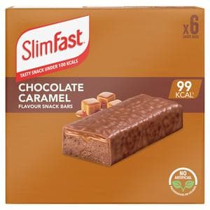 SlimFast Snack Bars Chocolate Caramel Flavour bar x6 25g