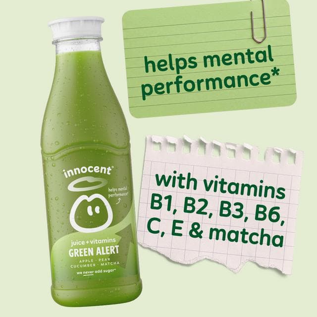 Innocent Plus Green Alert, Apple & Pear Juice with Vitamins 750ml - gallery image 2